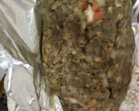 Rocambole de lentilha recheado (vegan)