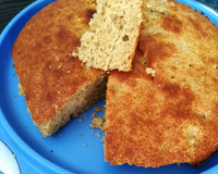 Bolo de banana com aveia