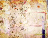 Lasanha de frango ao molho branco com presunto