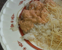 Estrogonofe de camarão