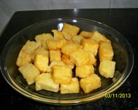 Mandioca frita cremosa