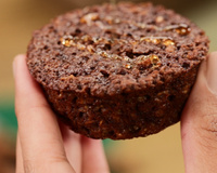 Bolinho funcional de banana e canela