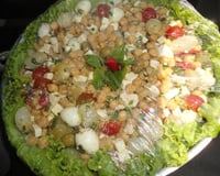 Salada de grão de bico