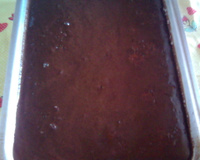 Bolo de cenoura com cobertura de chocolate