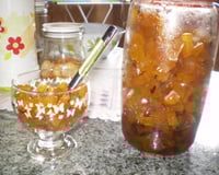 Doce de mamão verde em cubinhos