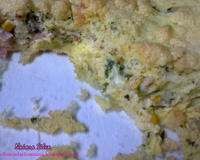 Frigideira de queijo e presunto