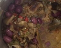 Antepasto delicioso de berinjela