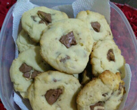 Cookies com pedaços de chocolate
