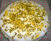 Bolo mousse de maracujá