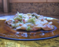 Macarrão com brócolis e bacon gratinado