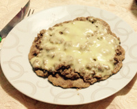 Pizza de frigideira integral