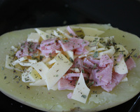 Batata recheada fácil