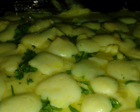 Filé de merluza com batata no forno