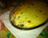 Escondidinho de mandioca com carne seca