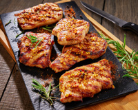 Bisteca de Porco assada simples