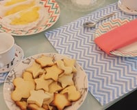 Biscoito amanteigado de baunilha