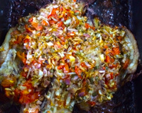 Peixe assado à moda pantaneira