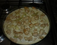 Frango cremoso com batata