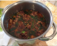 Rabada com cerveja preta