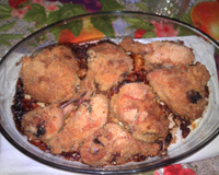 Frango à milanesa no forno