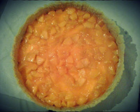 Torta gelada de pêssego da Bianca