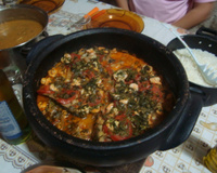 Moqueca de peixe e camarão