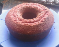 Bolo de fubá com beterraba