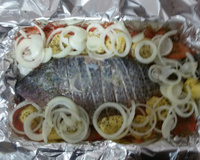 Peixe no forno (tilápia)
