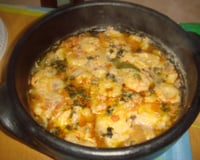 Moqueca de peixe ao molho de camarão