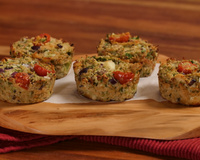 Muffin de couve-flor com frango