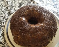 Bolo nega maluca de liquidificador