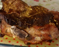 Costela assada com maionese