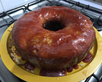 Bolo de fubá com goiabada