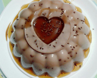 Pudim de maria-mole de chocolate