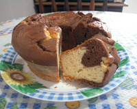 Bolo mármore com iogurte