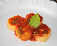 Rondele com massa de pastel