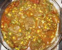 Alcatra com pimentões ao falso molho madeira