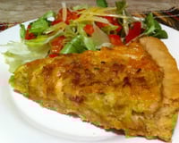 Quiche de alho poró