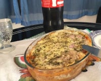 Macarronada com carne moída
