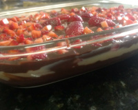 Pavê de morango fácil