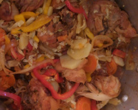 Frango mix caramelado