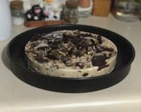 Torta de brigadeiro, sorvete e bis