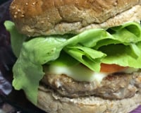 Hambúrguer light saudável