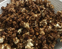 Pipoca doce, cacau e canela