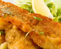 Filé de tilápia empanado