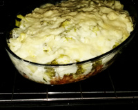 Frango com brócolis e couve-flor ao molho branco