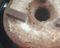 Bolo de café e chocolate