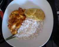 Frango com moranga na panela de pressão