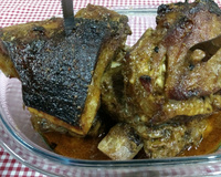 Costela assada com maionese