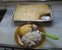 Escondidinho de mandioca com carne seca